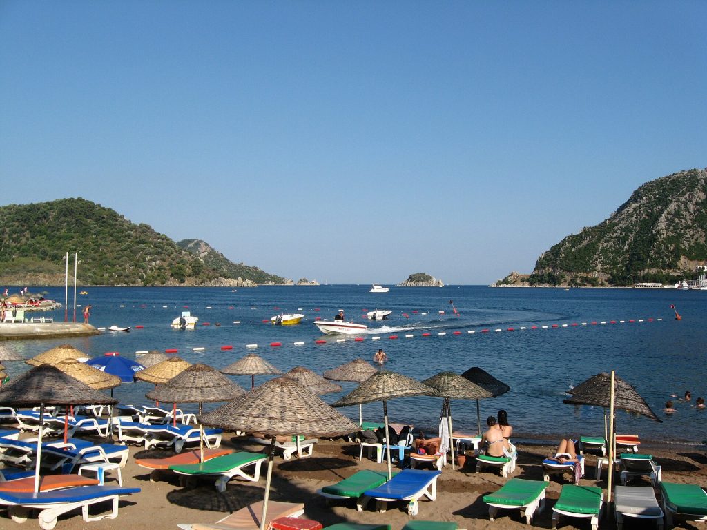 Marmaris yaxınlığında İçmeler sahili