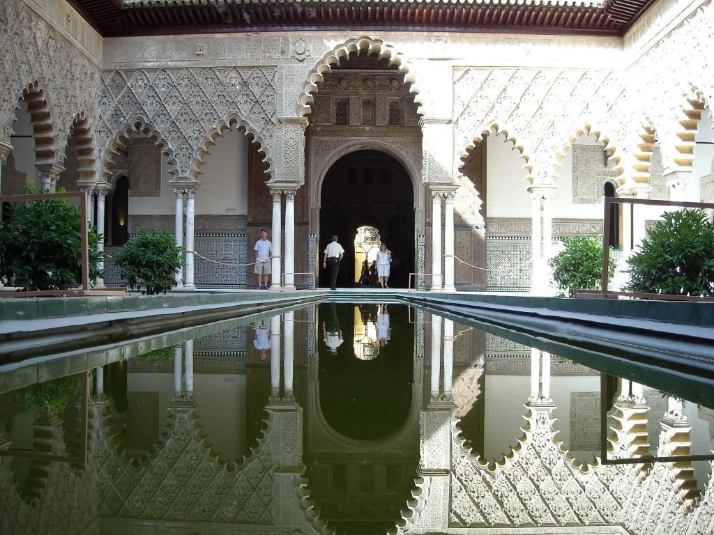 Sevilla'da Real Alcazar sarayı