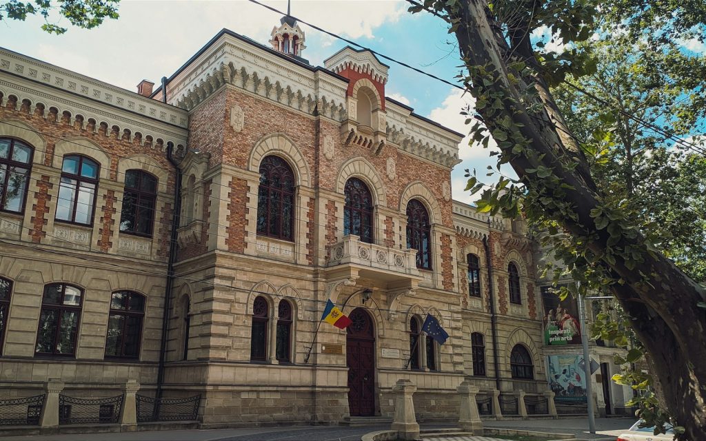 A historic building in central Chișinău — visa for Moldova
